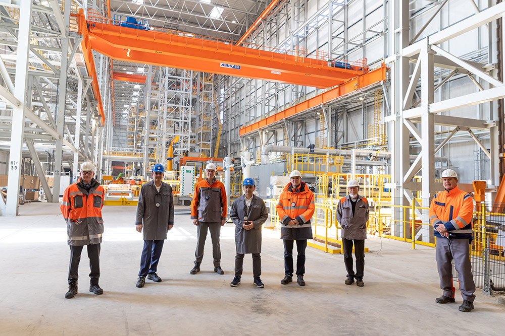 Bild Besuch auf der Baustelle der Feuerverzinkung 3